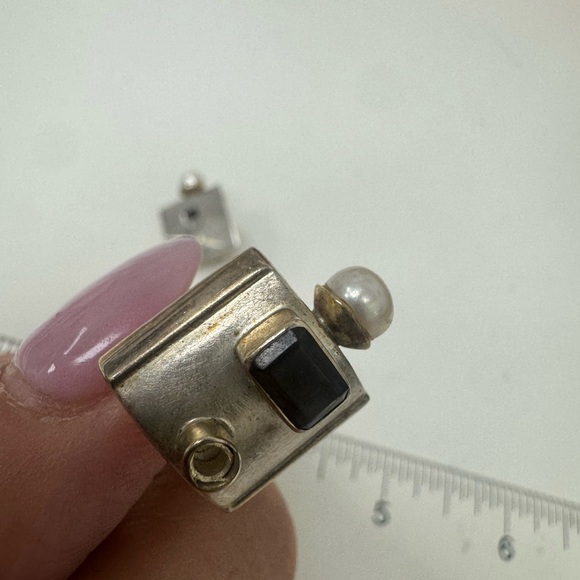 Vintage Michou Sterling Silver Earrings and Pendant Set - Picture 14 of 15